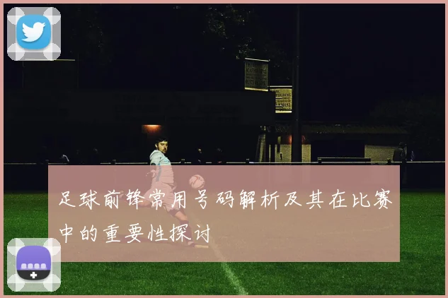 足球前锋常用号码解析及其在比赛中的重要性探讨